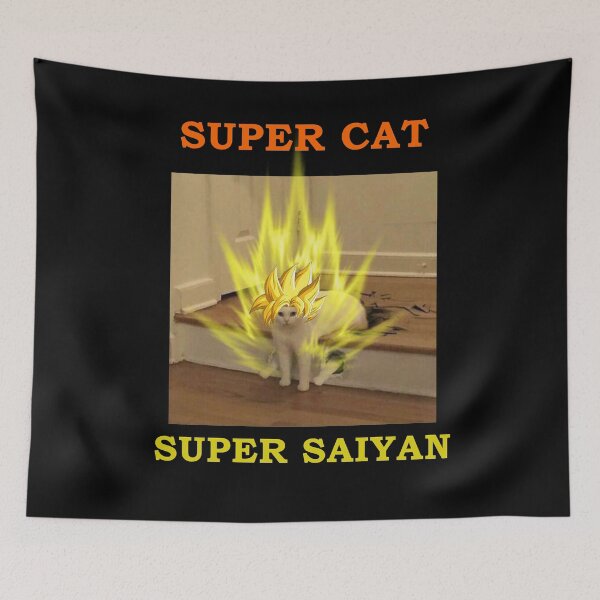 Item preview, Poder de gato super saiyan designed and sold by DivineLiveShop.