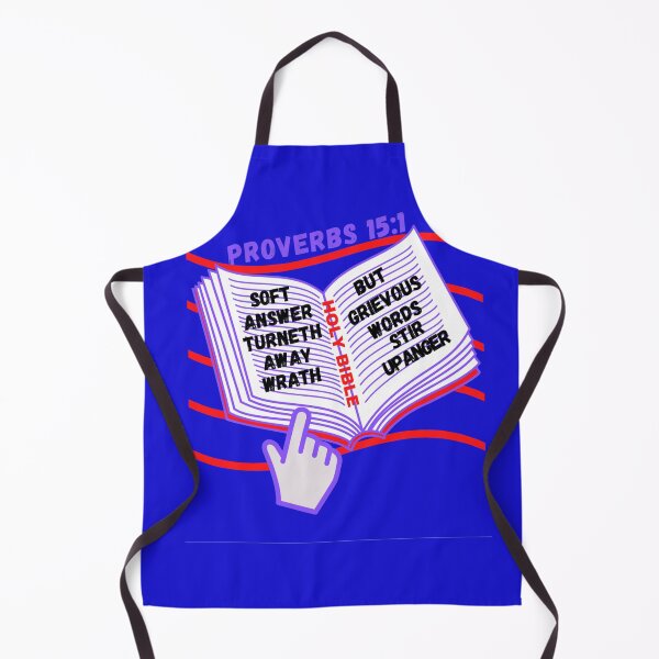 Item preview, Proverbs 15:1 Soft answer turneth away wrath,Grievous words stir up anger- designed and sold by Mammanation.