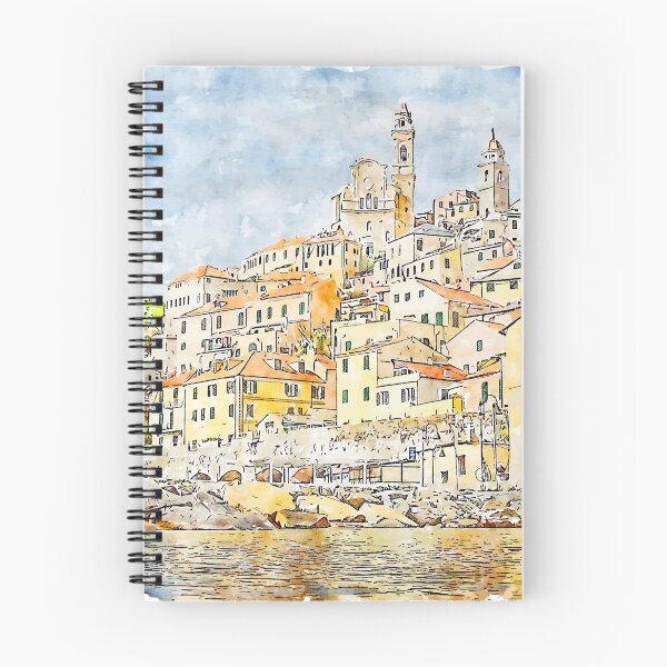 Item preview, Cervo Liguria Italy Watercolor designed and sold by VerboShop.