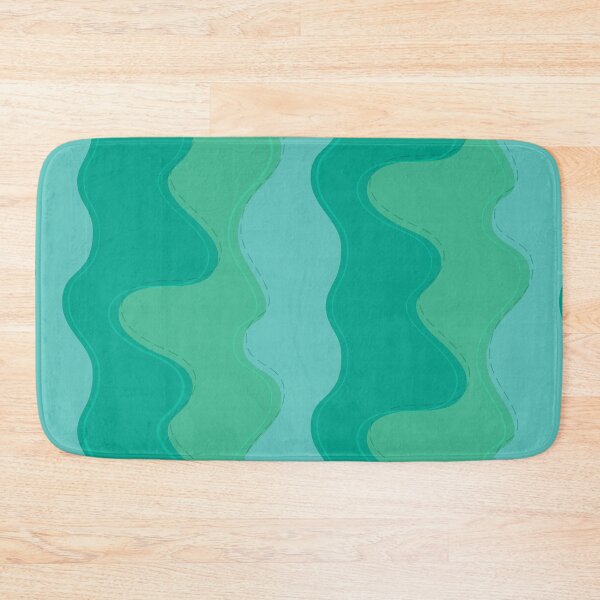 Item preview, Rivulets - Flowing Waves in Blue Greens (pattern) designed and sold by PaisleyMcNoodle.
