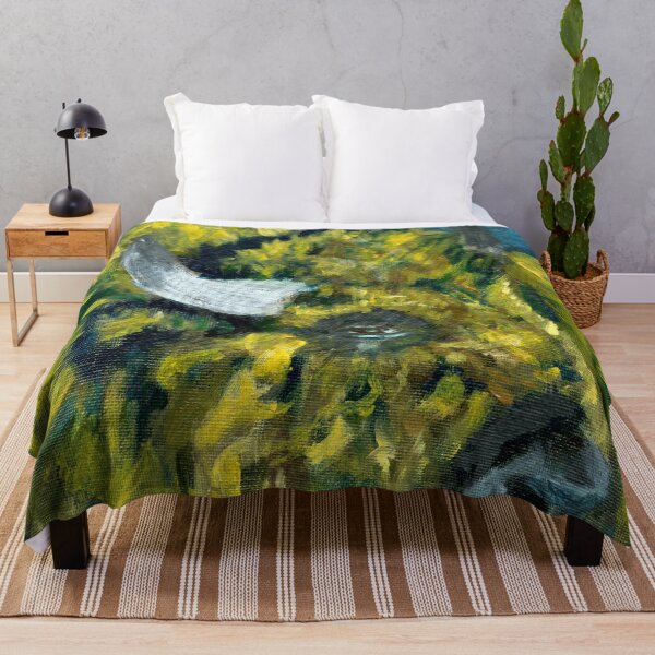 Item preview, Yellow & Teal Buffalo designed and sold by MyraLynneArt.