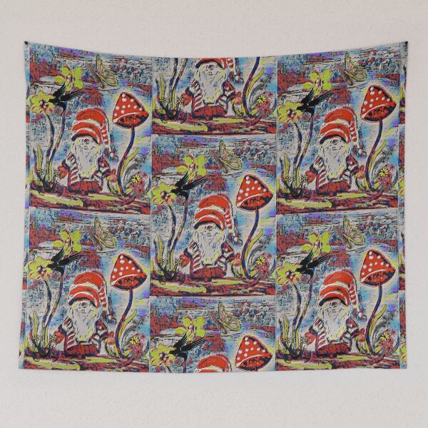 Item preview, Gnome and Flowers designed and sold by EloiseArt.