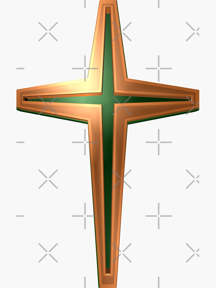 "Bronze Cross" Sticker for Sale by toddbrooney Redbubble