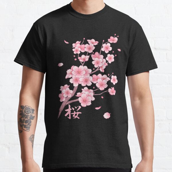 Falling Sakura Cherry Blossom Classic T-Shirt