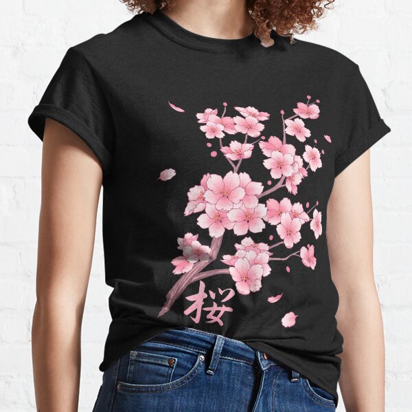 Falling Sakura Cherry Blossom Classic T-Shirt