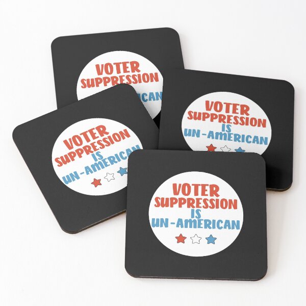 Item preview, Voter Suppression Is Un-American - White Circle designed and sold by Chubuter.