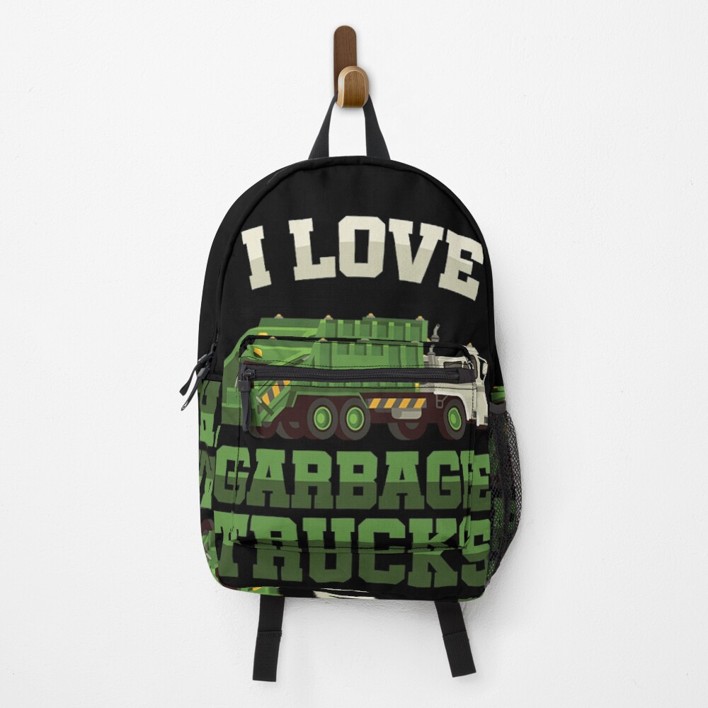 I Love Garbage Trucks Backpack