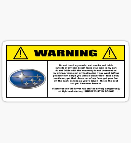 Subaru Stickers Redbubble