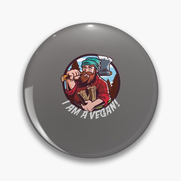Item preview, Lumberjack Woodsman I am a Vegan Design designed and sold by FalkDania.