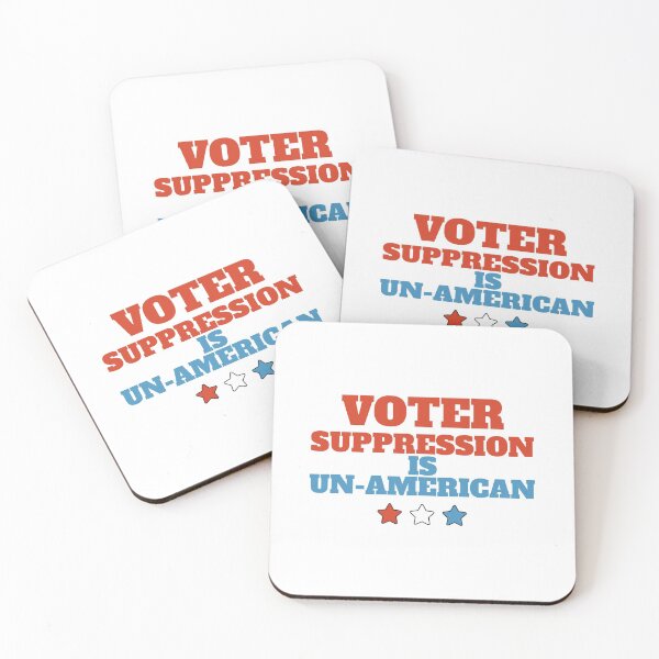 Item preview, Voter Suppression Is Un-American - Blue And Red Text designed and sold by Chubuter.