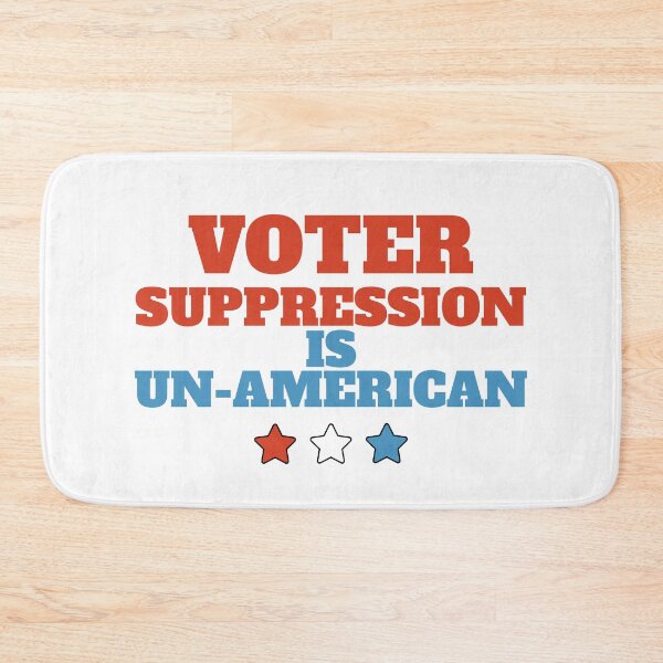 Item preview, Voter Suppression Is Un-American - Blue And Red Text designed and sold by Chubuter.