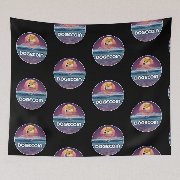 Item preview, Dogecoin Space Sunset Digital Galaxy Crypto DOGE Cryptocurrency designed and sold by Bitcoin-Fashion.
