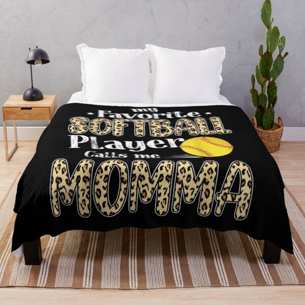 Item preview, My Favorite Softball Player Calls Me Momma Leopard Gift  designed and sold by dominique235.