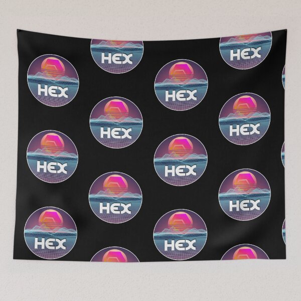 Item preview, HEX Space Sunset Digital Galaxy Crypto Stake Cryptocurrency designed and sold by Bitcoin-Fashion.
