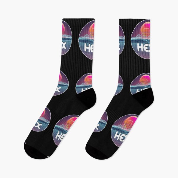 Item preview, HEX Space Sunset Digital Galaxy Crypto Stake Cryptocurrency designed and sold by Bitcoin-Fashion.