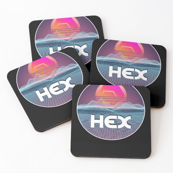 Item preview, HEX Space Sunset Digital Galaxy Crypto Stake Cryptocurrency designed and sold by Bitcoin-Fashion.