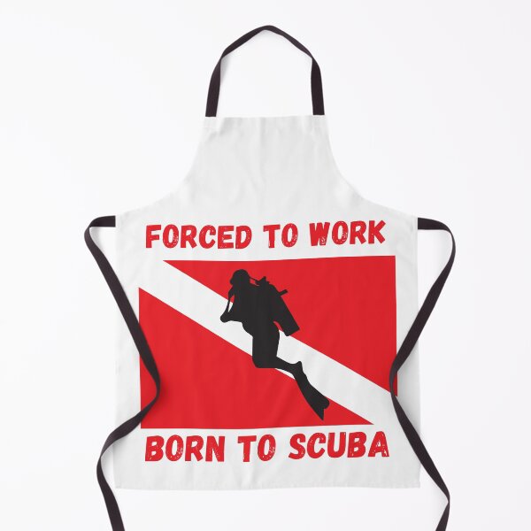 Item preview, Forced To work Born To Scuba Dive designed and sold by Samsdesignshop.