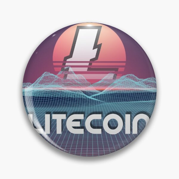 Item preview, Litecoin Space Sunset Digital Galaxy Crypto LTC Cryptocurrency designed and sold by Bitcoin-Fashion.