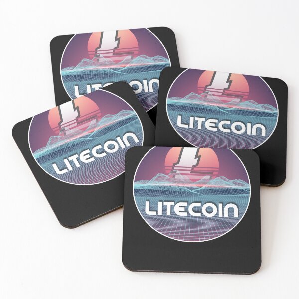 Item preview, Litecoin Space Sunset Digital Galaxy Crypto LTC Cryptocurrency designed and sold by Bitcoin-Fashion.