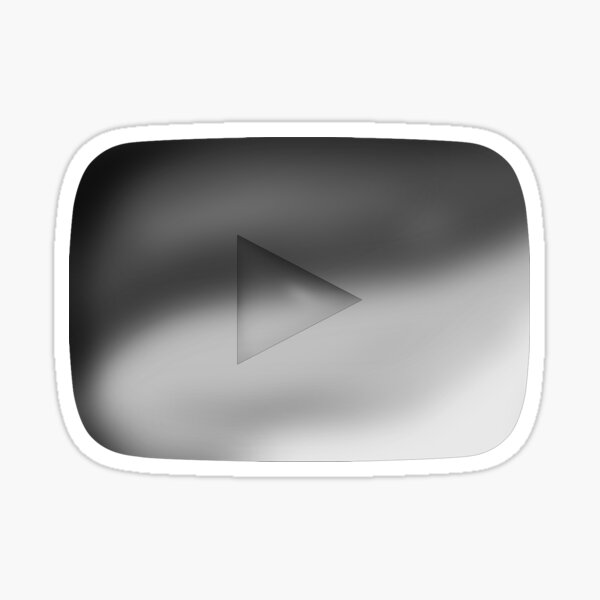 youtube Silver Play Button Sticker