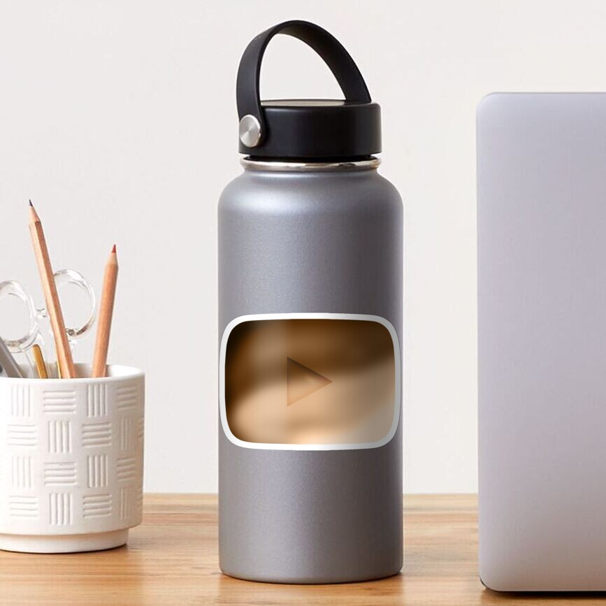 "fanmade youtube bronze play button NOT OFFICIAL" Sticker by