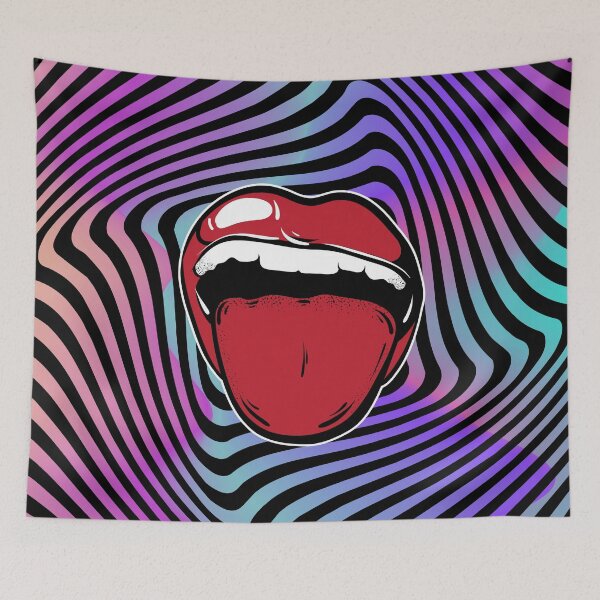 Item preview, Trippy Mouth Design T-shirt  designed and sold by jigglywinx.