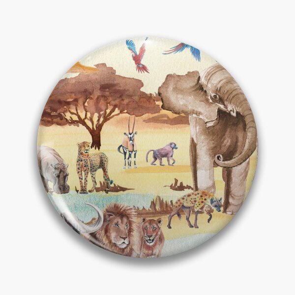Item preview, African animal watercolor. designed and sold by LiliyaSavelieva.