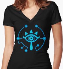 Sheikah Slate - Legend of Zelda - Breath of the Wild Women's Fitted V-Neck T-Shirt