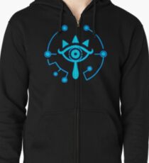 Sheikah Slate - Legend of Zelda - Breath of the Wild Zipped Hoodie