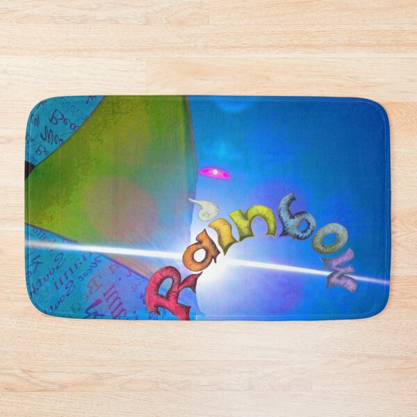 Item preview, Rainbow Calligraffiti in Blue Sky  designed and sold by PATRICIA CASTILLA PEREZ.