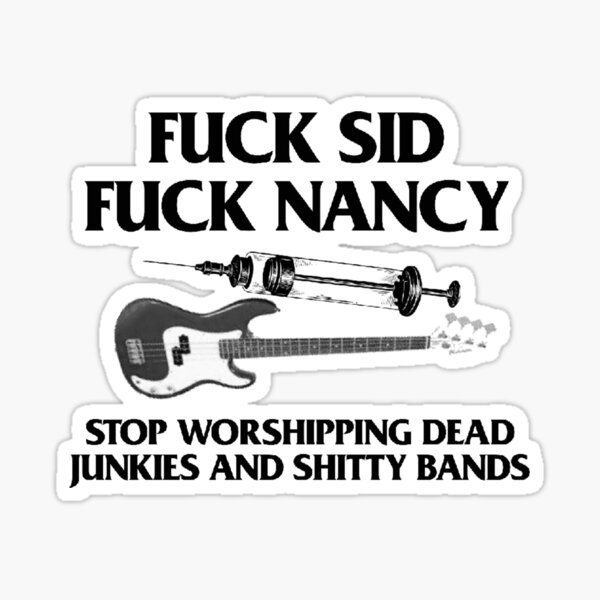 3" Sticker Sid Vicious Punk Drugs Killed Rock Roll Sex Pistols Guitar British 3" Sticker Sid Vicious Punk Drugs Killed Rock Roll Sex Pistols Guitar British