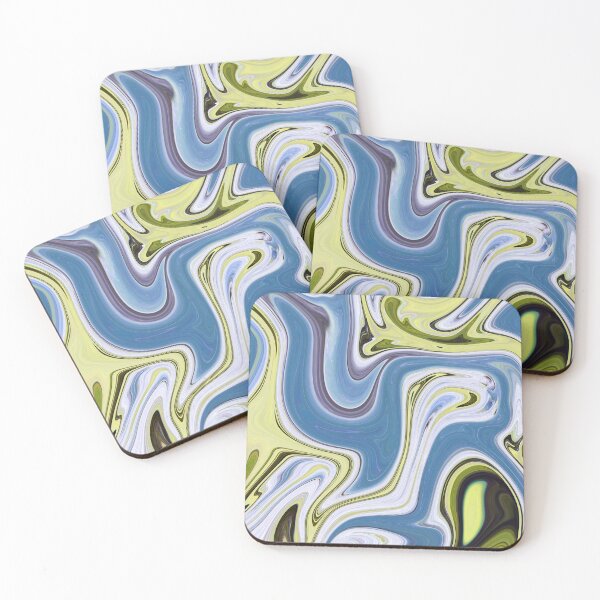 Item preview, Lime Green & Blue in Pastel designed and sold by Flydea.