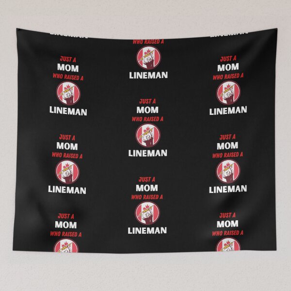 Item preview, Just A Mom Who Raised A Lineman designed and sold by BhavyaBathla.