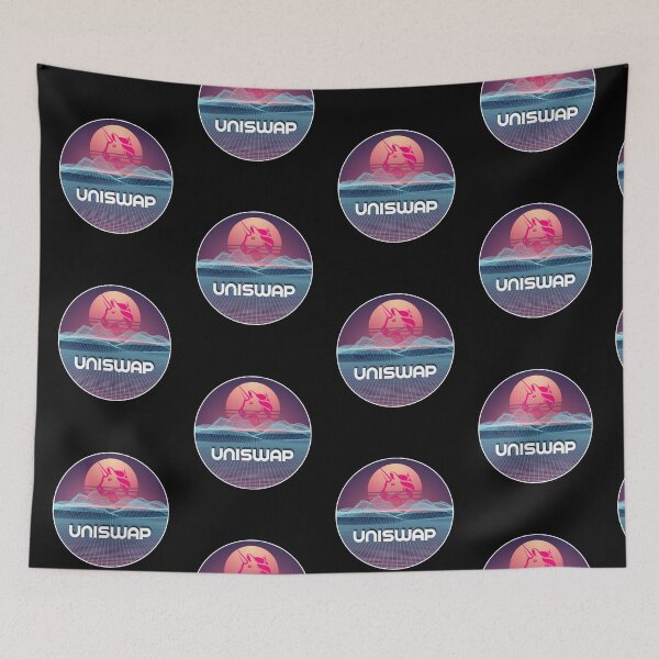 Item preview, Uniswap Space Sunset Digital Galaxy Crypto UNI Cryptocurrency designed and sold by Bitcoin-Fashion.