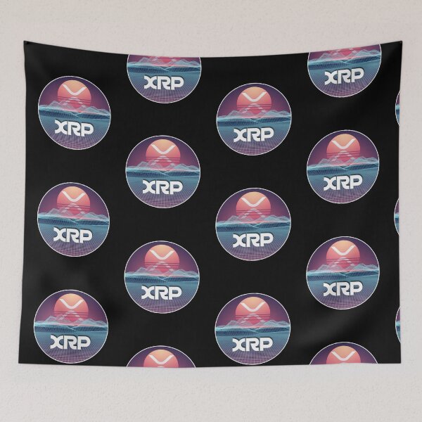 Artikelvorschau, Space Sunset Digital Galaxy Crypto XRP-Kryptowährung entworfen und verkauft von Bitcoin-Fashion.