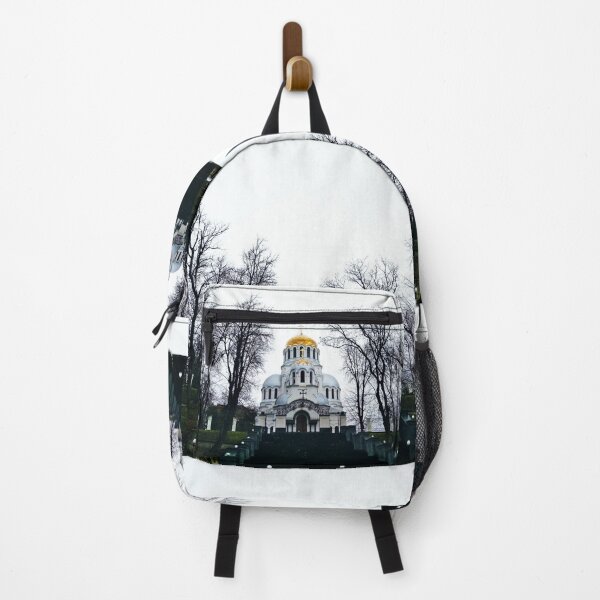 Item preview, Orthodox church with shining domes on a dull autumn day designed and sold by helenkaiy.