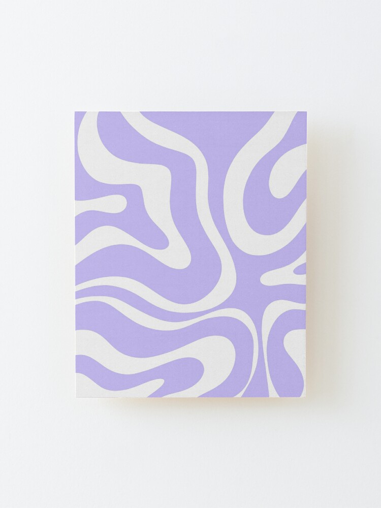 White Print on Light Purple