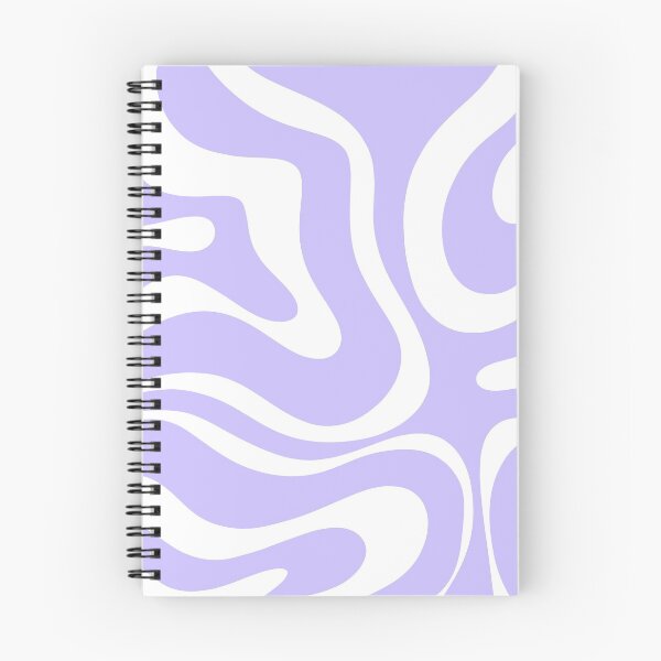 Item preview, Retro Modern Liquid Swirl Abstract Pattern Square in Light Purple and White designed and sold by kierkegaard.