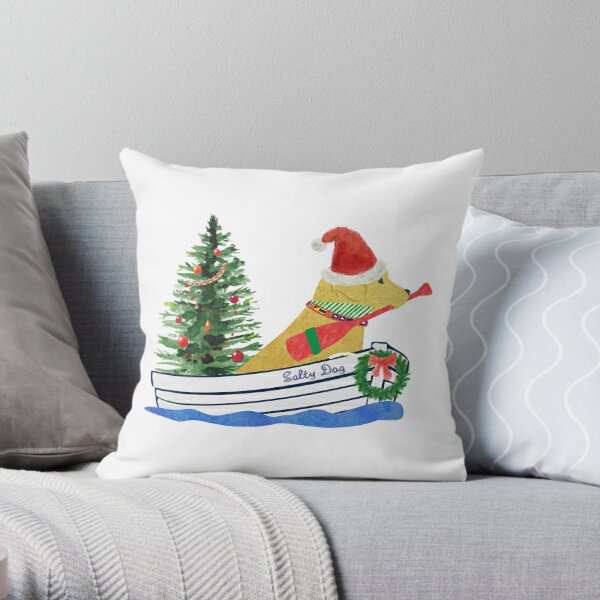 Christmas whale pillow  Holiday throw pillow, Pillows, Coastal christmas  tree