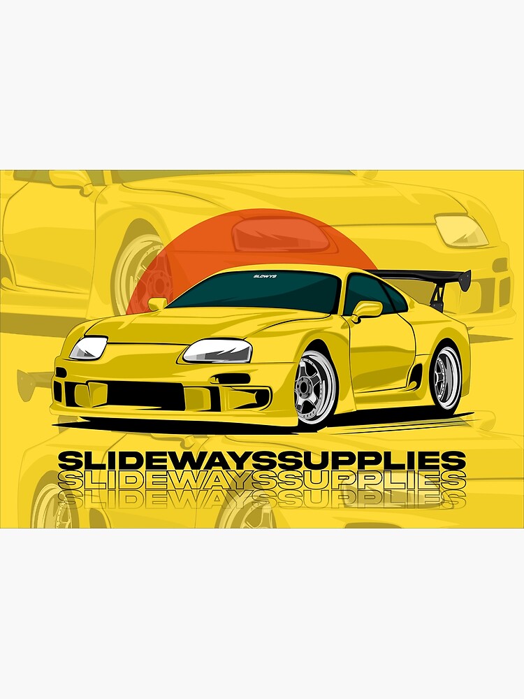 Toyota Supra MK4 Widebody JDM Art Print for Sale by SLIDEWYSS