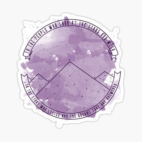 Look At The Stars And Wish | Night Court Sticker