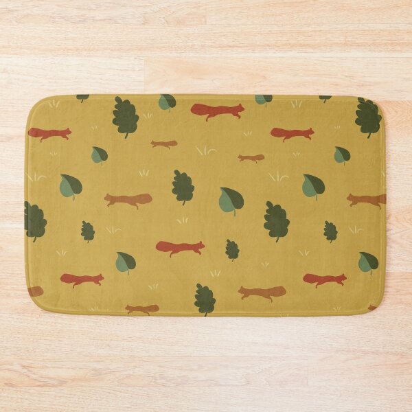 Item preview, red squirrels woodland pattern designed and sold by rysunki-malunki.