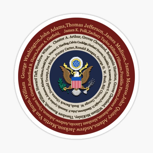 Item preview, All Presidents of the United States, American Patriotic Gift designed and sold by levsal.