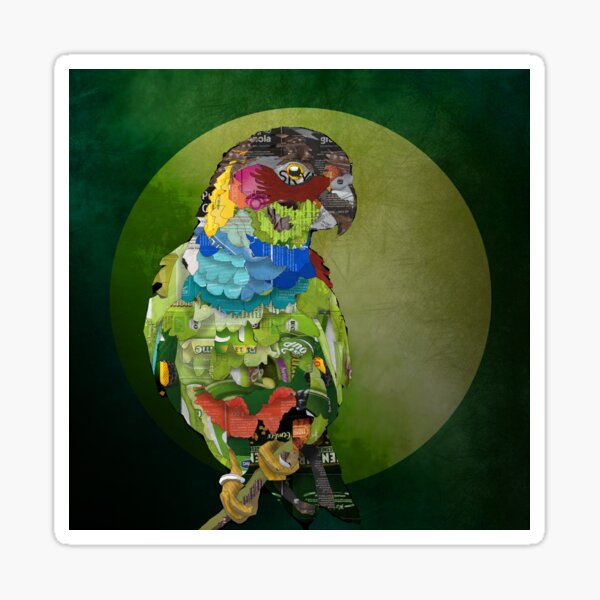 Blue Throated Conure Sticker