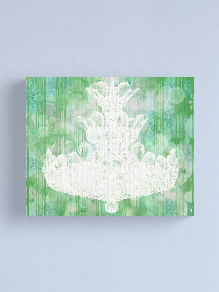 Alternate view of Chandelier II - Green Canvas Print
