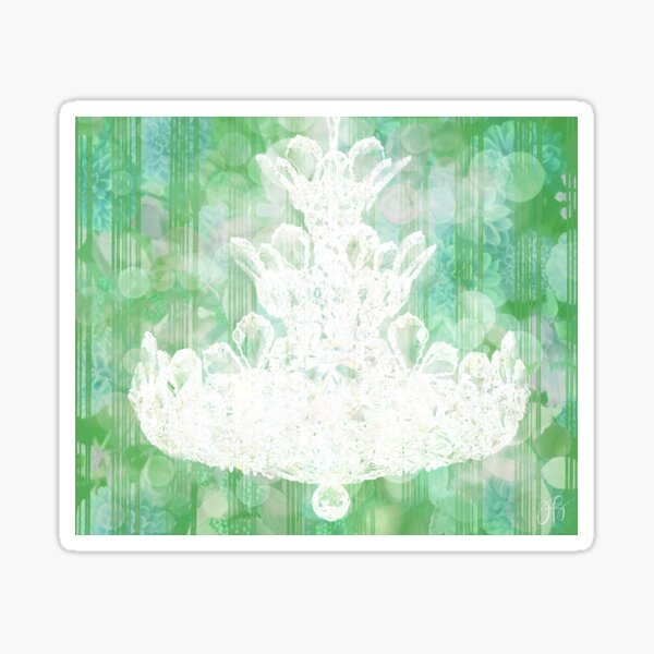 Chandelier II - Green Sticker