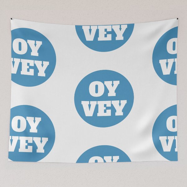 Item preview, Oy Vey - Blue Circle designed and sold by Chubuter.