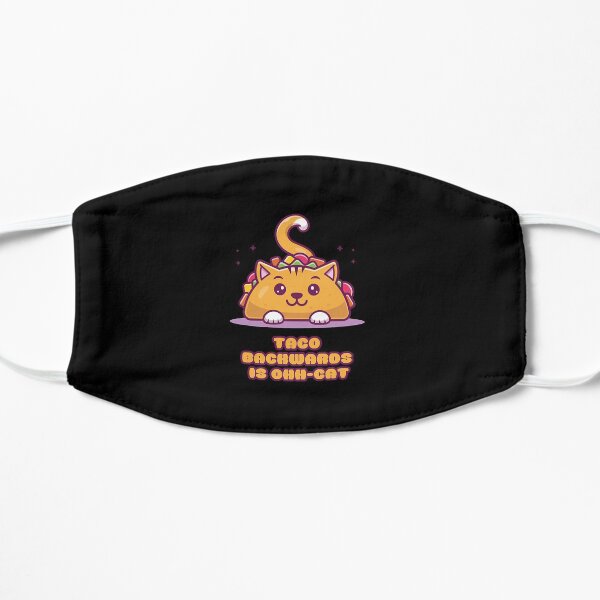 Taco rückwärts ist Ohh-Cat Brainbubbles Flache Maske