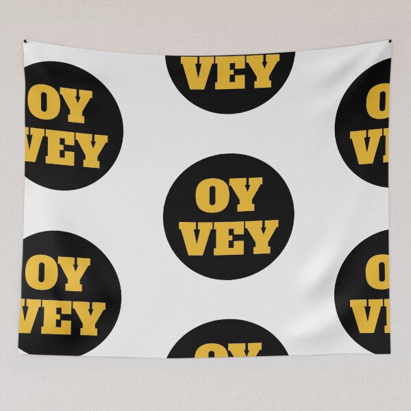 Item preview, Oy Vey - Black Circle designed and sold by Chubuter.