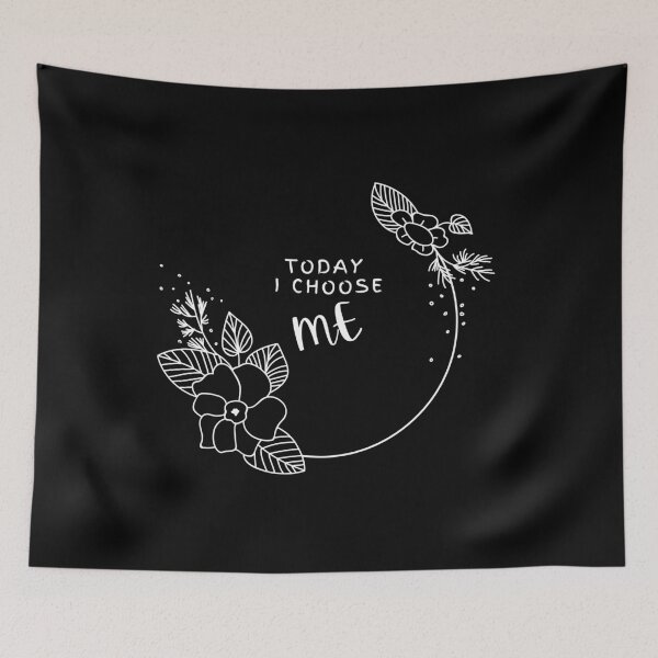 Item preview, Today I Choose Me | White on Black Design | Self Belief | Love Yourself First designed and sold by FrequencyV.